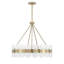 Lustre 6 lumières Bancroft en laiton noble-1272334922