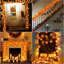 Paquet de 4 guirlandes d'automne avec lumières, décorations d'automne pour la maison, total 40 pi.