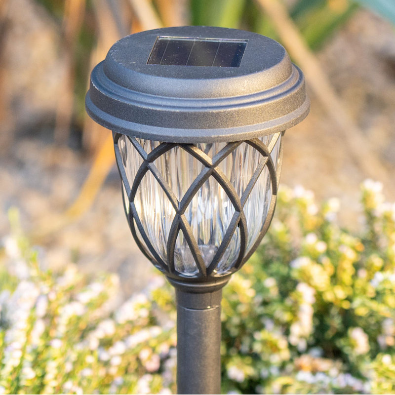 Phoenixville Black Low Voltage Solar Powered Integrated LED Pathway Light Kit