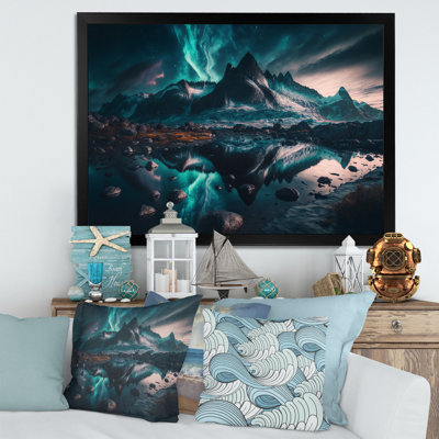 Aurores boréales magiques «Northern Lights I», reproduction sur toile