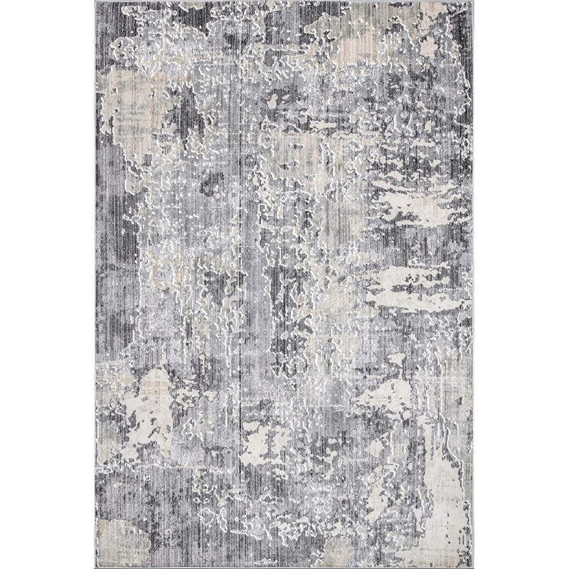 Tapis argenté Modoc, Rectangle 3 pi x 5 pi