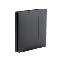 Ener - J Wireless Kinetic 3 Gang Light Switch Black