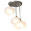 Ume Frosted Glass 3-Light Semi Flush Mount-66074640