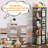 Fortis 54"H x 15.8"W x 15.8"D Rotating Bookcase, Coner bookshelf-928117189