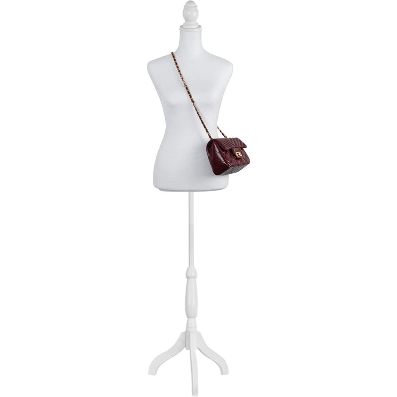 MeetingHome Adjustable 67" H Dress Form, White
