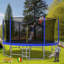Trampoline 16 pieds avec barre d'équilibre et panier de basketball-121260474
