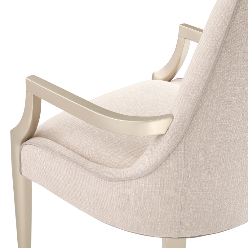 Malibu Crest Upholstered Arm Chair, Chardonnay