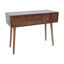 3 Drawers Elegant Rectangular Floorstanding Makeup Vanity Desk With Mirror Bedroom Dressing Room Modern Dressing Table