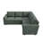 Anureet Latitude Run® Modular Sleeper Sectional L Shaped Couch Sofa Bed With Storage Seat-1469494870