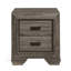 Table de chevet rustique à grain vieilli gris pour chambre à coucher - fonctionnelle et attrayante 2 po