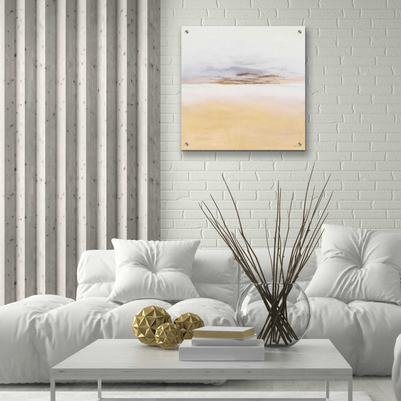 «Island Calm I» par Stellar Design Studio, art mural en verre acrylique, H 24 po x l 24 po x P 0,2 po