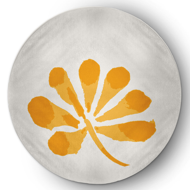 Chenille Indoor Rug, Round 5'
