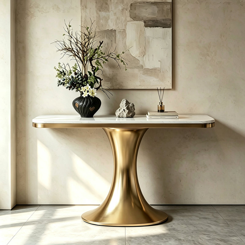 Console Modern Light-Luxury, H 33,5 po x l 39,4 po x P 13,8 po