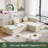 Boneless 90" Cloud Frameless Modular Sectional Sofa With Right Chaise Lounge - Modern Minimalist Corduroy Couch, Deep Seat & No Assembly Required-1821666159