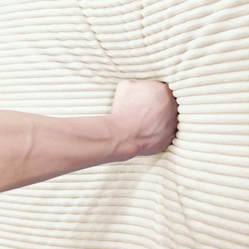 Repose-pieds surdimensionné avec accoudoirs très larges, Crème