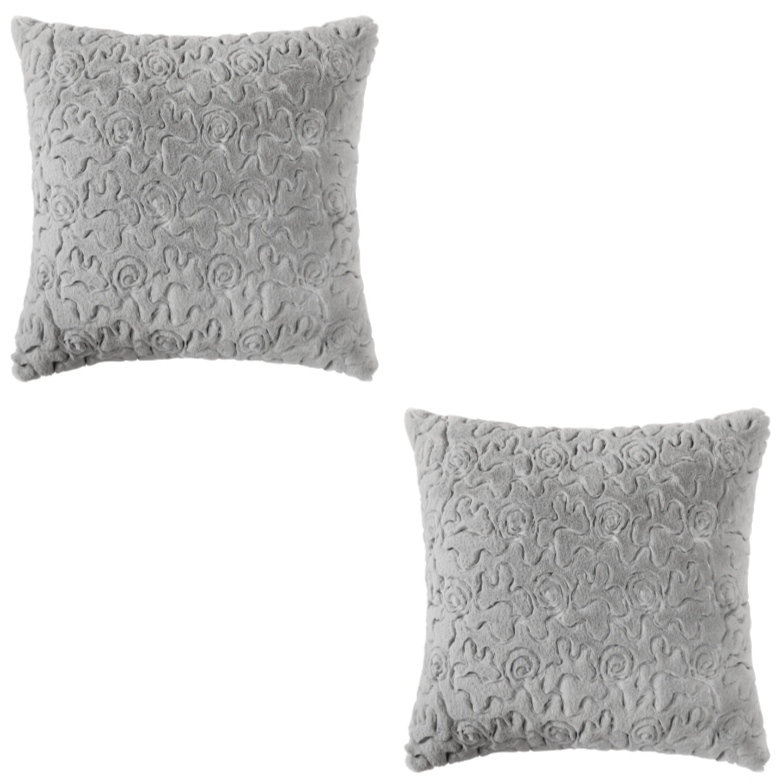 Housse de coussin , Gris, H 20 po x l 20 po
