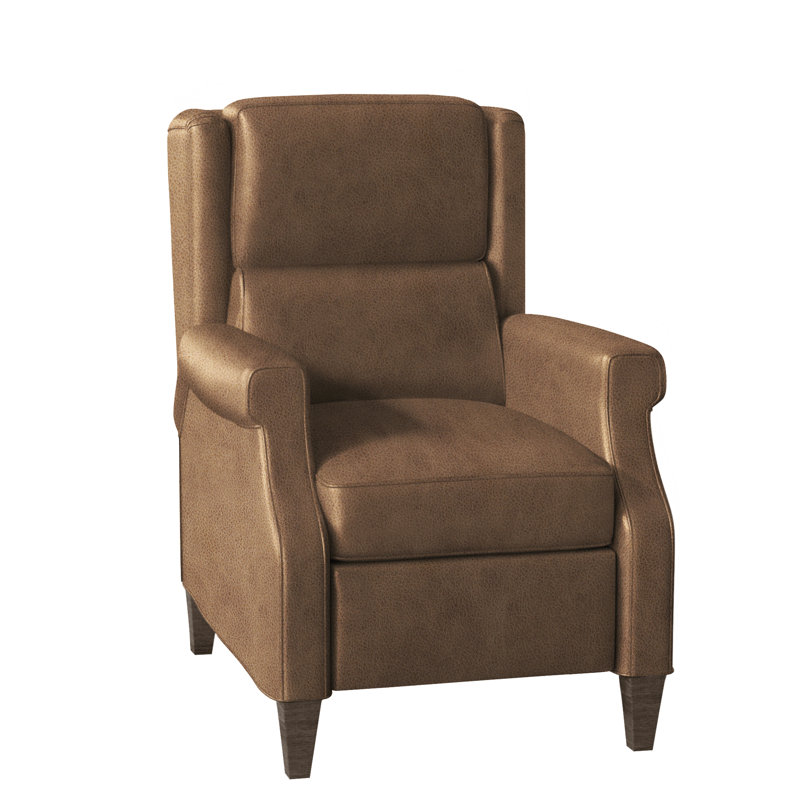 Gallaway Recliner, Aline Fumo Genuine Leather, Cobblestone, Manual