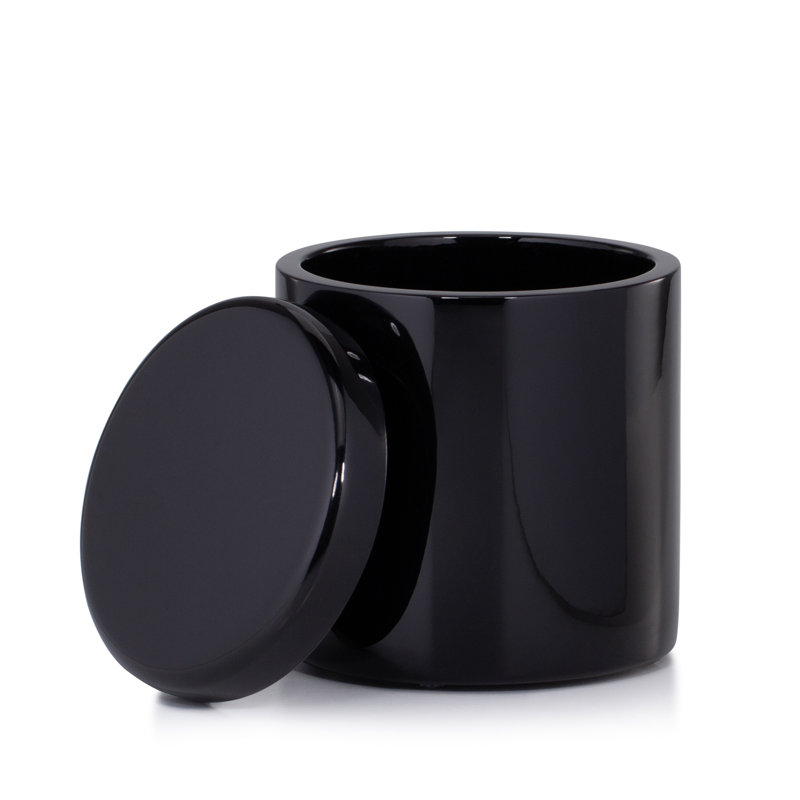 Domus Black Gloss Bathroom Storage Container