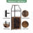 Corner Bar Cabinet with Glass Holder, Industrial Wine Cabinet with Adjustble Shelf, 5-Tiers Liquor Cabinet Bar for Home, Small Space,Black-1115651795