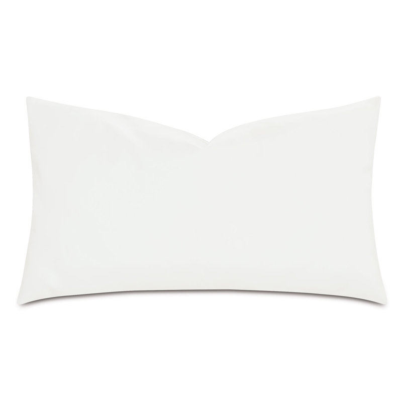 Nevin Vegan Leather Decorative Pillow Rectangular, Cloud, 15"H x 26"W