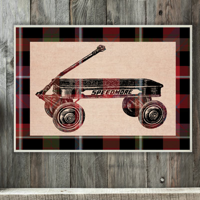 Reproduction d’art graphique écossais Radio Flyer