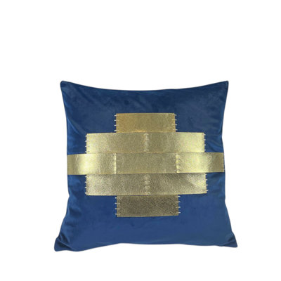 Navy Blue Velvet Pillow Cover