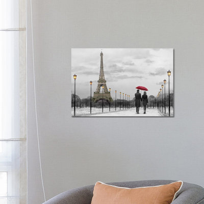 Reproduction de photo "Red Umbrella de Paris" par Chris Consani