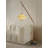 Medieval-style wooden 3D-printed floor lamp with hardware
