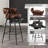 Kymberlynn Swivel Upholstered Low Back Bar & Counter Stool With Metal Frame-1926543887-1912750046