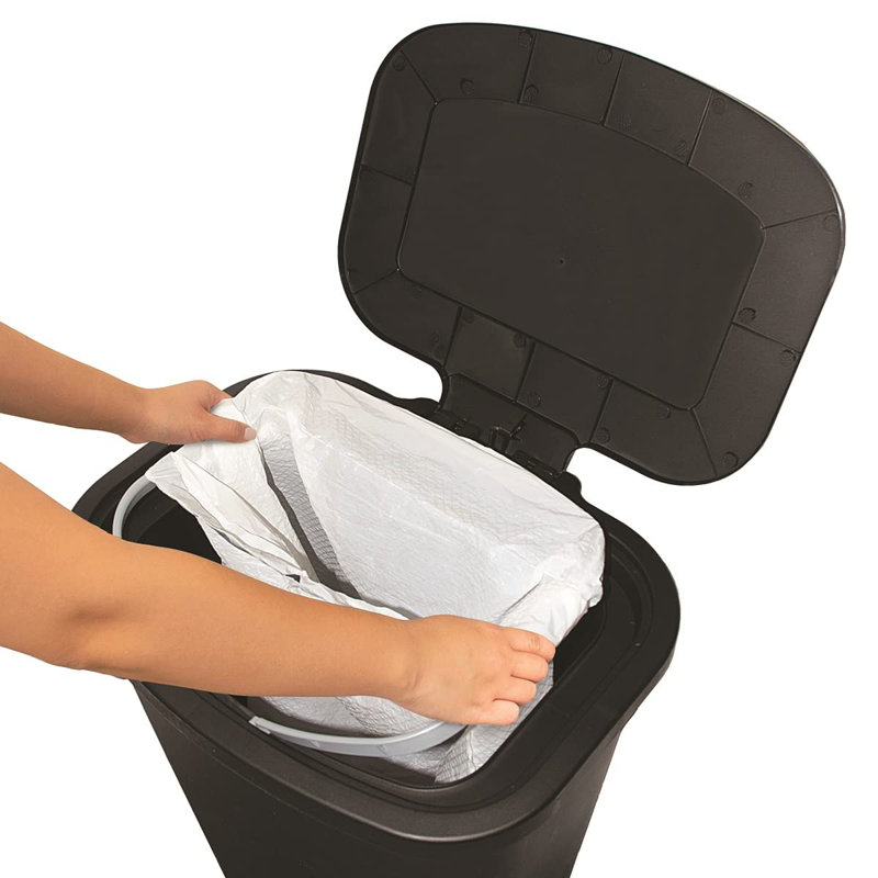 Poubelle en plastique GLAD 20 gallons, Noir, 20