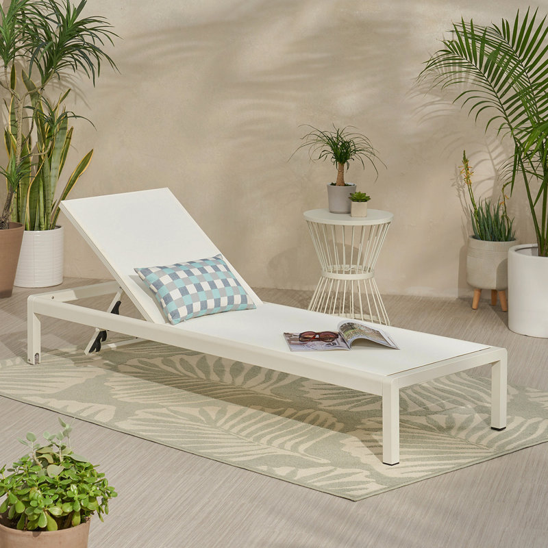 CHAISE CAPE CORAL KD CHAISE, Blanc, Blanc, 1