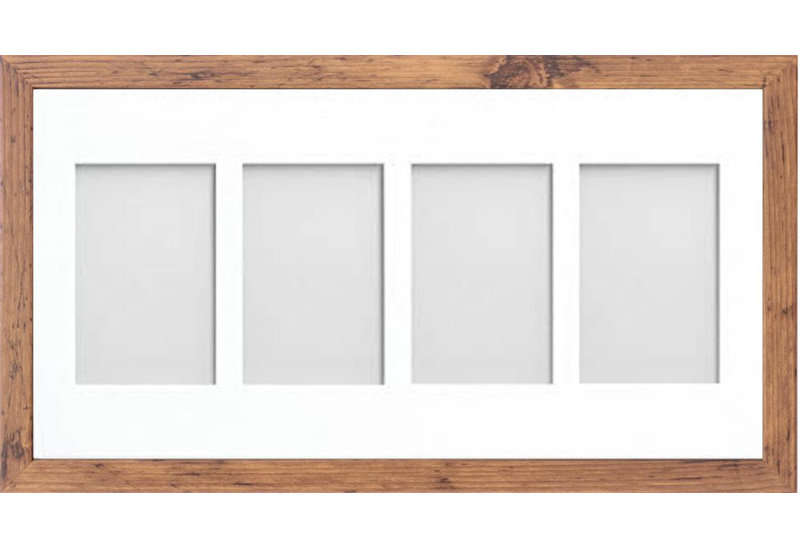 Markeesha Matte Picture Frame with Mat, Rustic