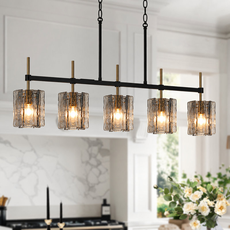 5-Light Gold Kitchen Island Pendant