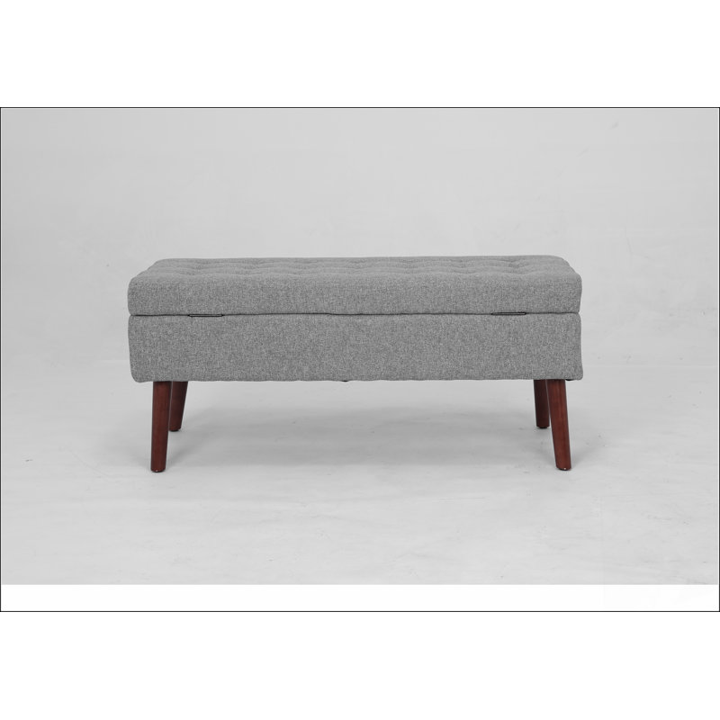 Linen Storage Bench A solid basic framework, comfortable, durable and beautiful, Gray
