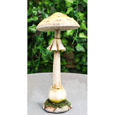 Figurine de jardin enchanté fée jaune