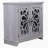 Elegant Sideboard With 2 Acrylic Mirrored Doors Sideboard And Buffet With Storage, Hollow-Carved Accent Cabinet Gray Laminates And MDF Substrate, Spacious Space Adjustable Shelf, Living Room, Kitchen-1135046501