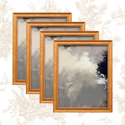 Hestia Wood Beaded Picture Frame - Set of 4