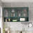 47.25" Four-door Glass Wall Cabinet Storage, Wall-mounted,Suitable