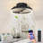 16" Smart Silent Flush Mount Ceiling Fan With Light – Invisible Blades, Remote & Timer-699810249