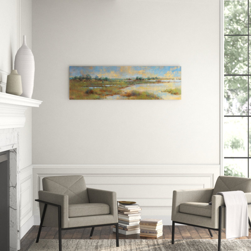 In The Fields Print by Michael Longo, Glass Coat