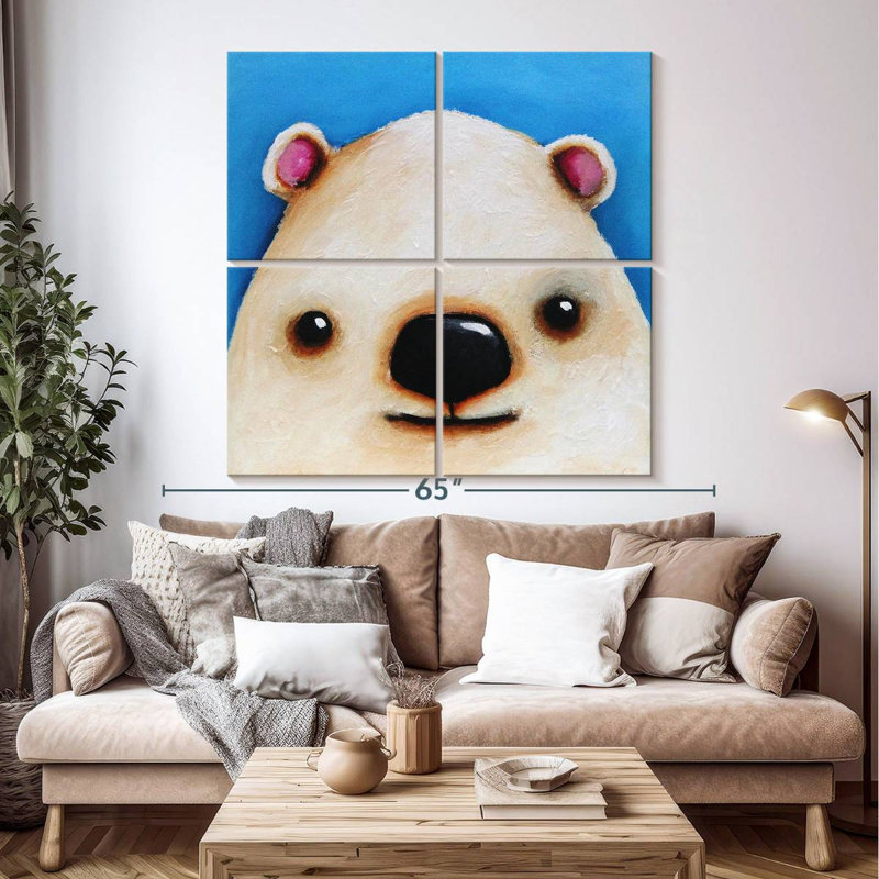 Ashelle The Polar Bear, 50" H x 50" W
