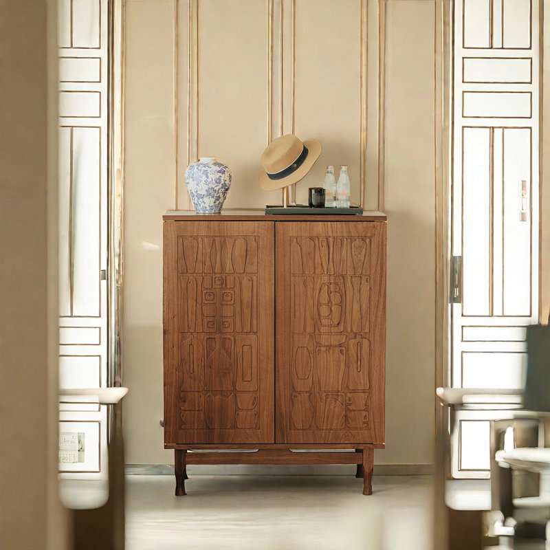 Armoire d'appoint en bois massif Retro Creative