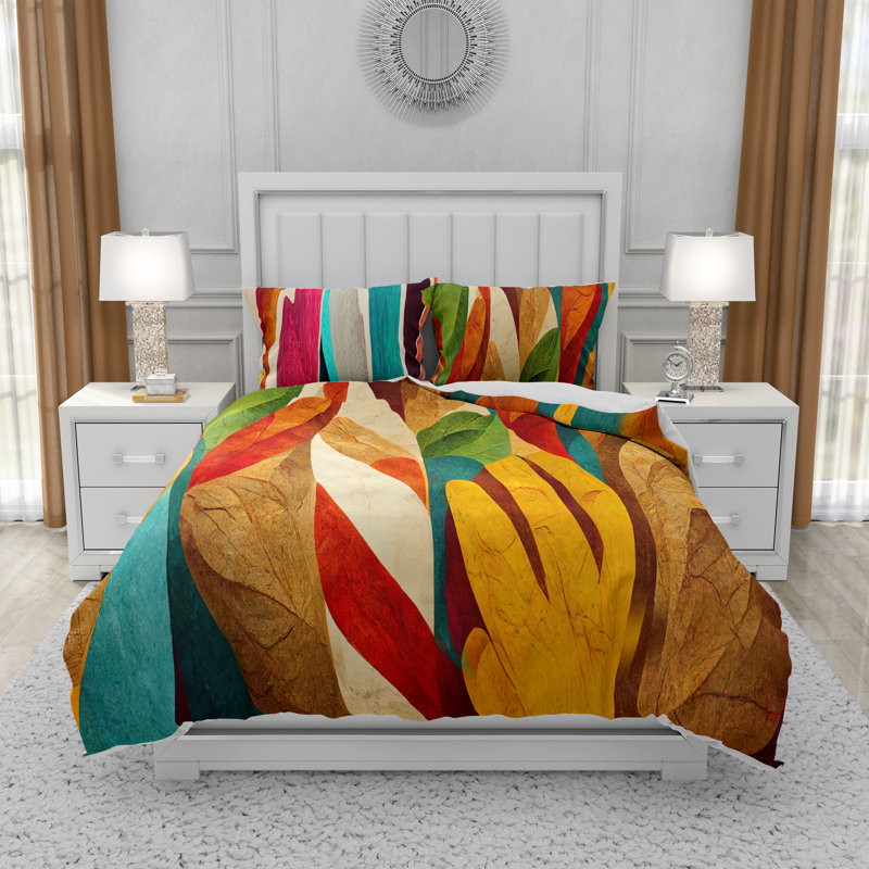 Abstract Duvet Cover, Queen Duvet Cover + 2 Queen Shams