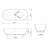 Translucent 68.9 Inch Oval Freestanding Soaking Bathtub