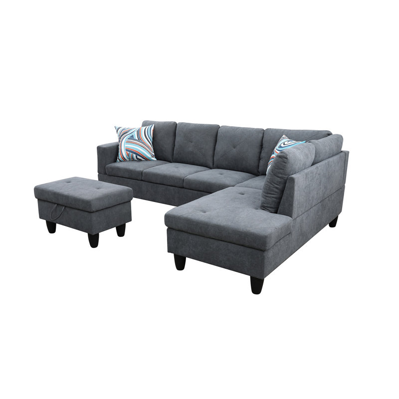 Canapé modulaire 2 pièces Rincon, Gris