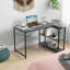 Micaden Modular L-Shaped Steel Writing Desk