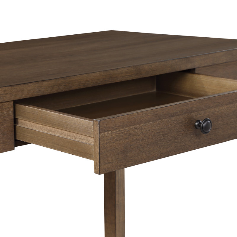 Victor Brown Oak Writing Desk with Drawer