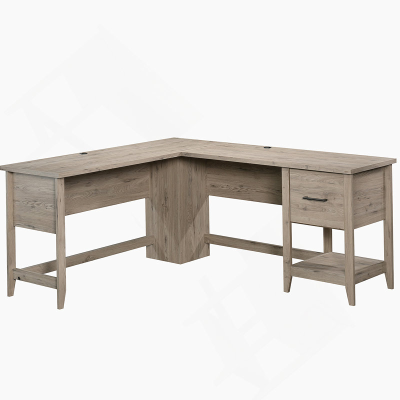 Bureau d'ordinateur, bureau en L pour la maison, bureau