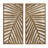 Two-tone 2-piece Wood Panel Wall Decor Set