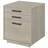 3-drawer Home Office File Cabinet Whitewashed Grey